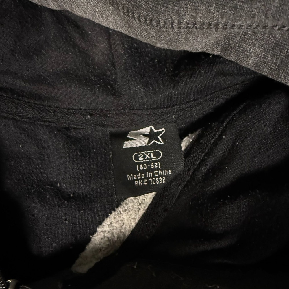 Starter Men's Charcoal Gray Full-Zip Hoodie 2XL - Picture 4 of 16